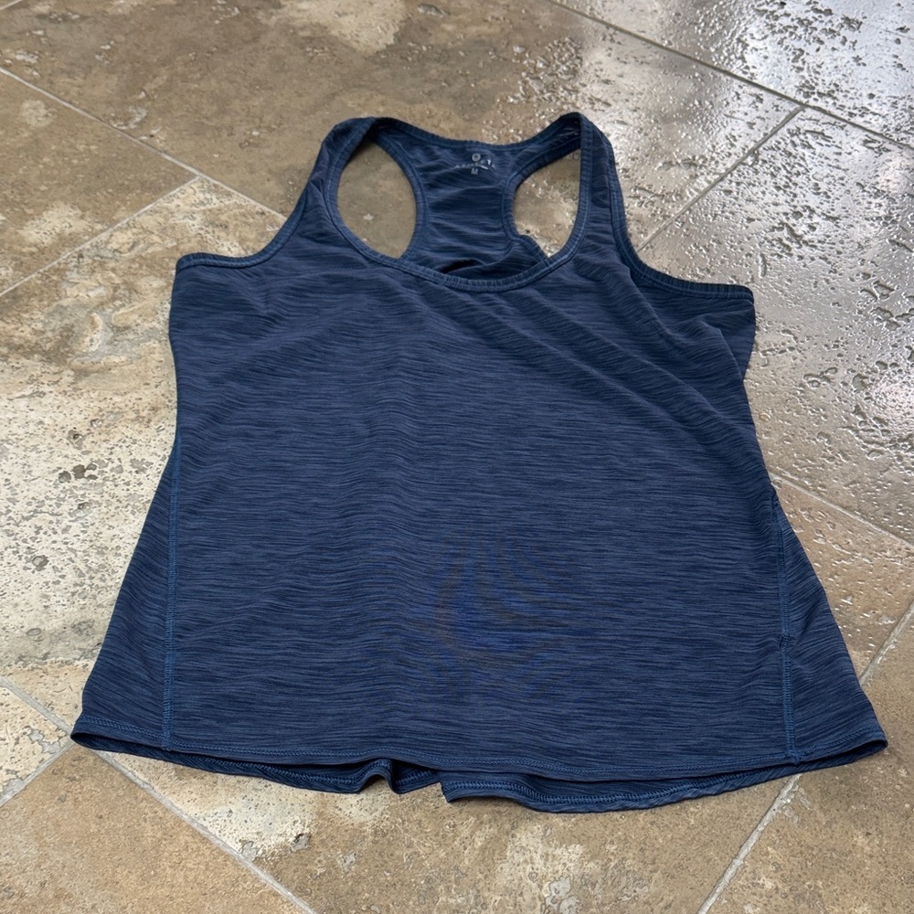 Athleta Navy Blue racer back Tank Top